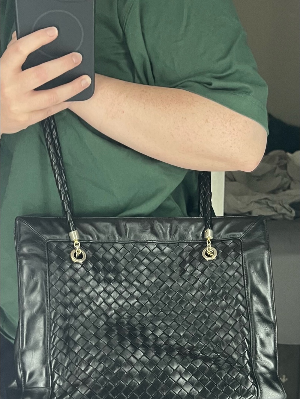 Vintage Bottega Veneta Intrecciato Shoulder Bag - Picture 13 of 13